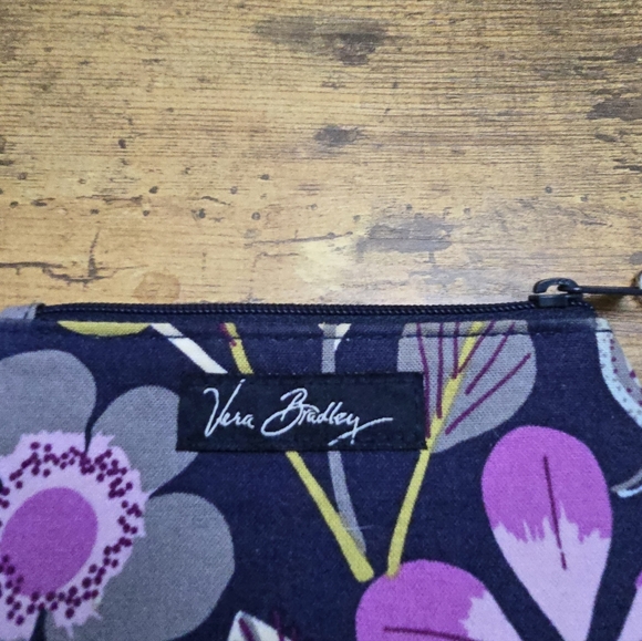 Vera Bradley Floral Blue Coin Purse - Picture 2 of 8